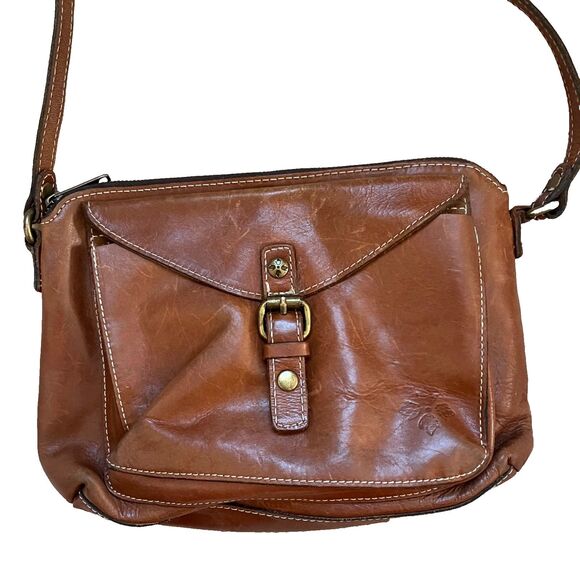 Patricia Nash Avellino Brown Leather Crossbody Bag - Picture 2 of 11